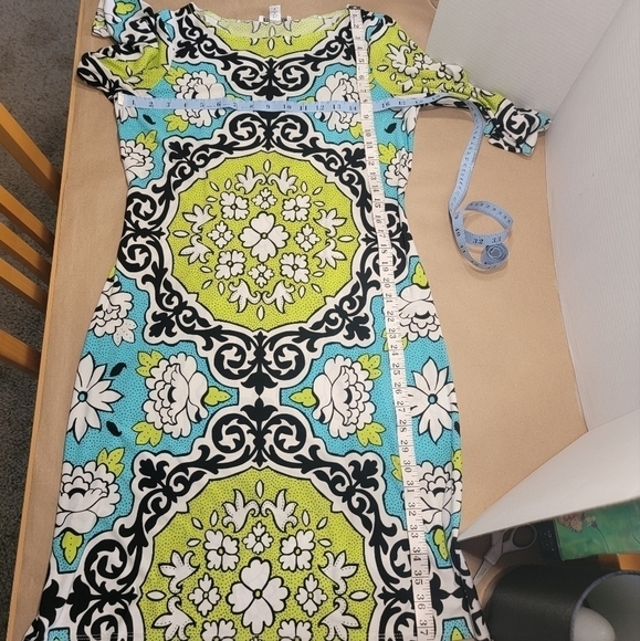 London Style, Size 8, Brightly Printed Floral Dress, EUC - Picture 8 of 8